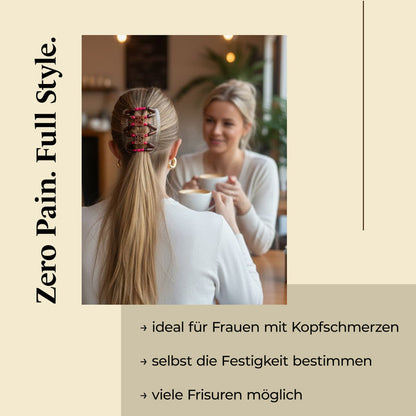 Ladybug (mini) "Ndbele" mit braun-weißen Perlen schwarz