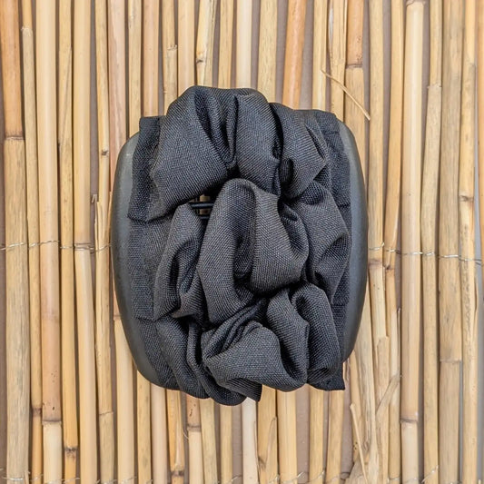 African Butterfly "Stoff" mit schwarzem Canvas-Stoff schwarz