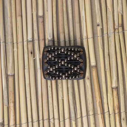 Ladybug (mini) "Ndalena" mit braunen Kunstperlen braun