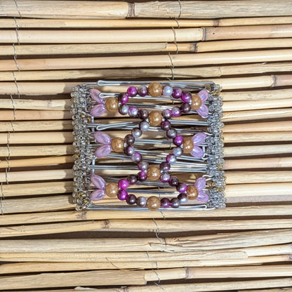 Rhino "Ndalena" mittel mit pinken Kunstperlen