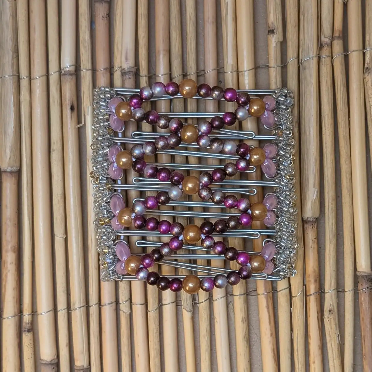 Rhino "Ndalena" groß mit pinken Kunstperlen