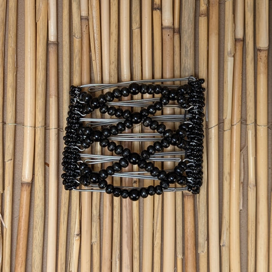 Rhino "Ndbele" Mittel mit schwarzen Holzperlen