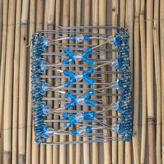 Rhino "Beada Tube" extragroß mit blauen Kunstperlen