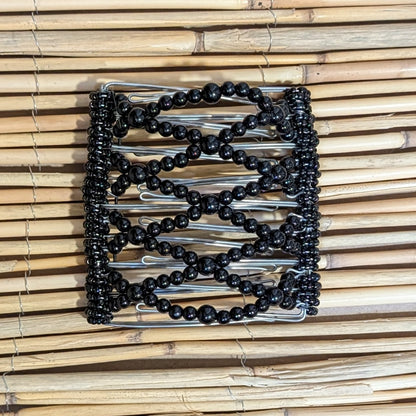 Rhino "Ndalena" groß mit schwarzen Kunstperlen