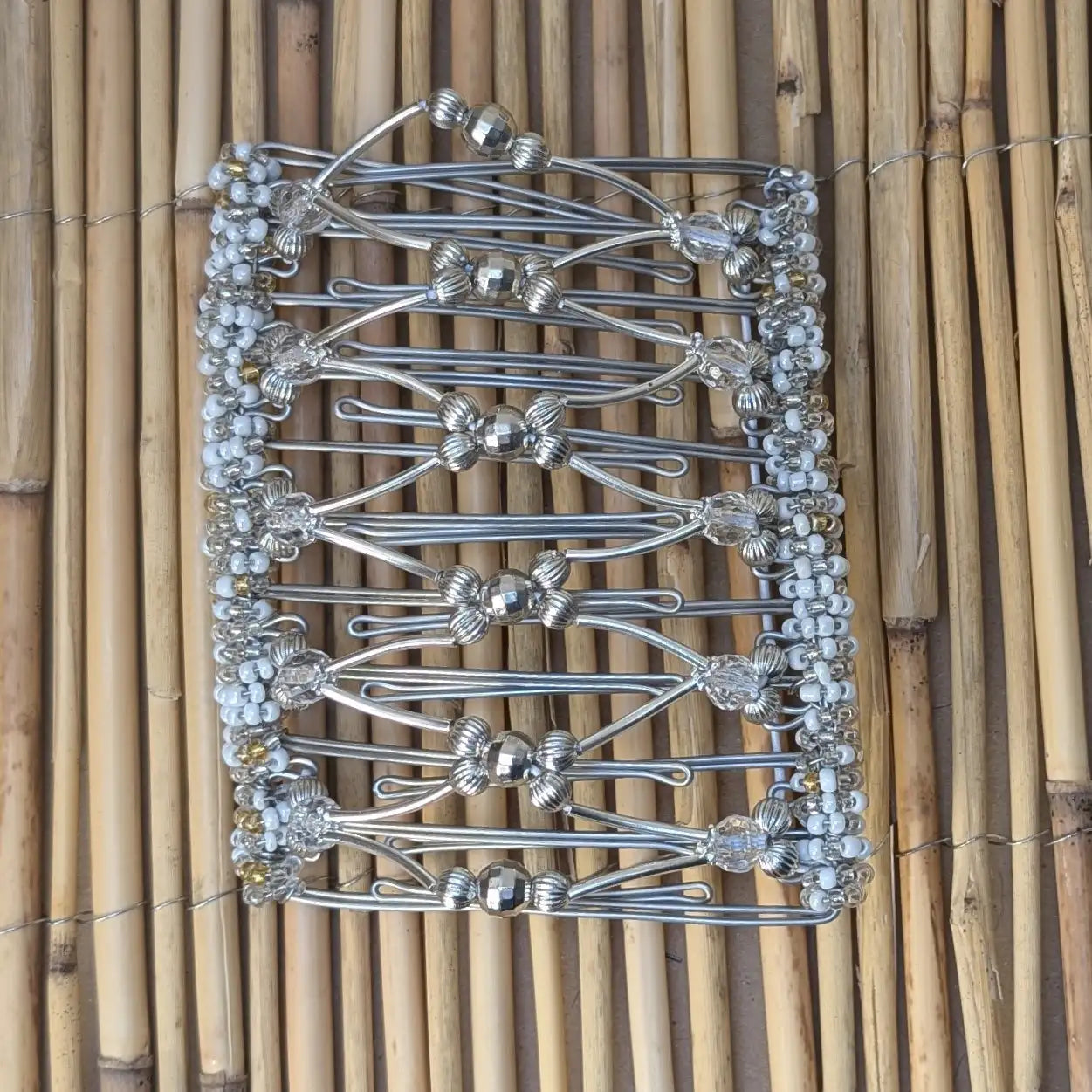 Rhino "Beada Tube" extragroß mit silbernen Kunstperlen