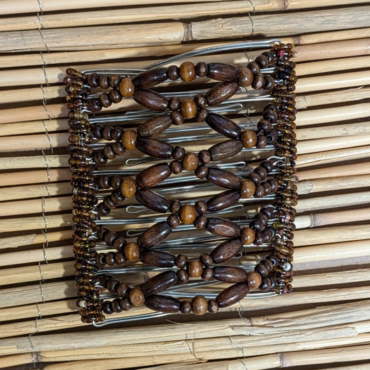 Rhino "Ndbele" extragroß braune Holzperlen